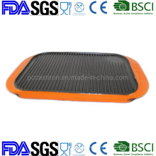 50*27cm Vegetable Oil Nonstick Cast Iron Grill Pancake Crepe Pan BSCI LFGB FDA Approved, with Handle